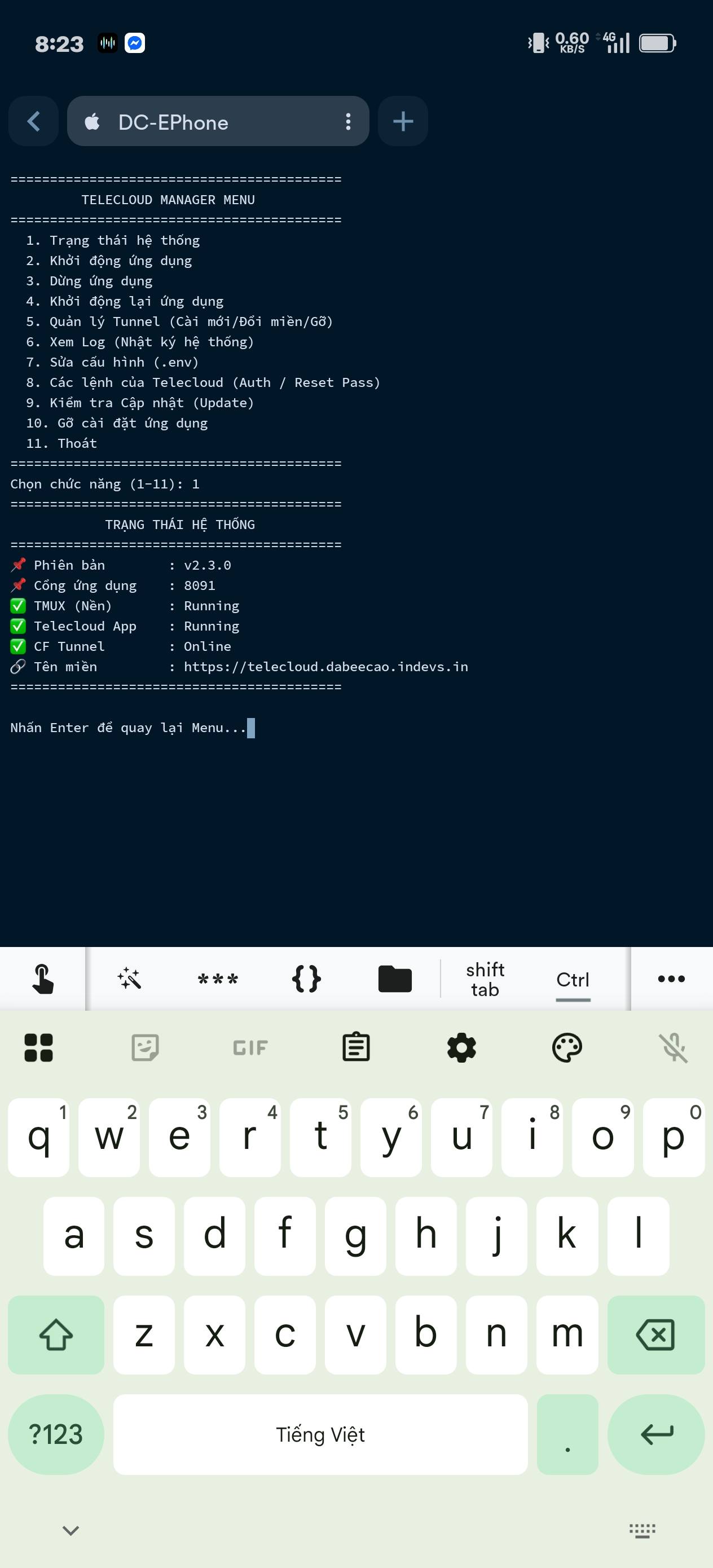 TeleCloud bước 7